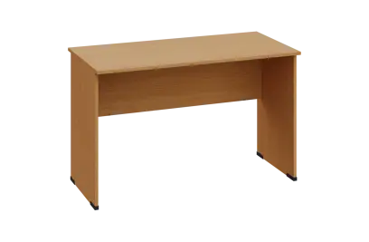 EPL 16 - 12 stůl kancelářský, dřevěná podnož, deska 18 mm, široký 1200 mm, buk Royal